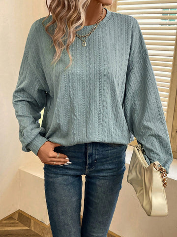 Solid Drop Shoulder Tee