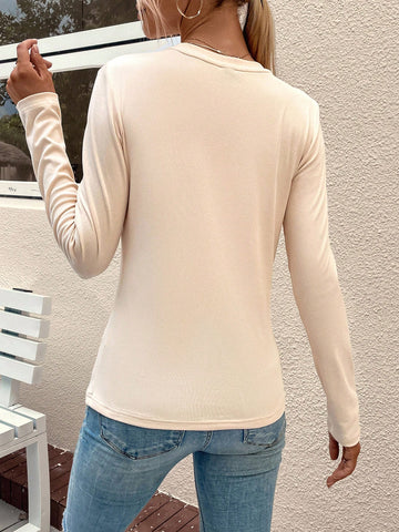 Solid Round Neck Tee