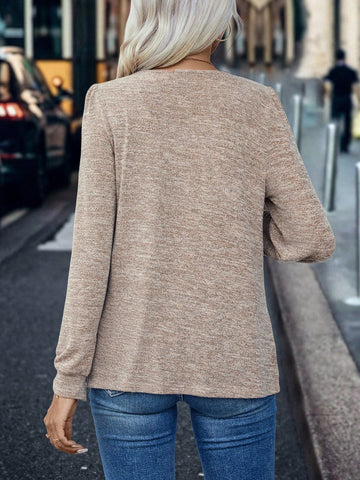 Square Neck Bishop Sleeve Tee