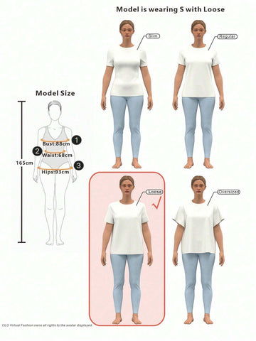 LUNE Striped Print Drop Shoulder Tee