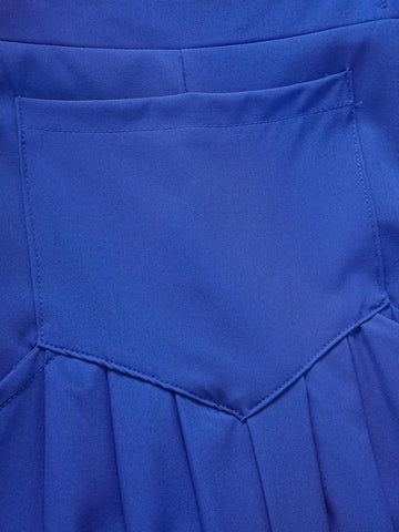 Summer Casual Pleated Button Suspender Shorts