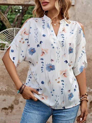 LUNE Summer Fashion Floral Women's Shirt