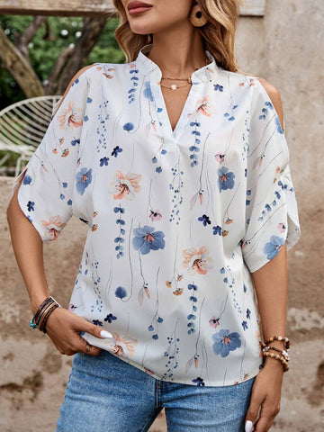 LUNE Summer Fashion Floral Women's Shirt
