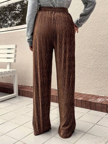 LUNE Tie Waist Wide Leg Pants