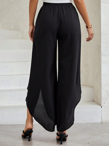 LUNE Tulip Hem Wide Leg Pants