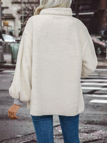 Turtle Neck Drop Shoulder Tee