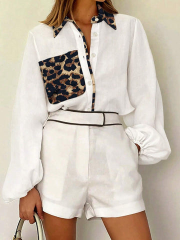 LUNE Urban Elegant Puff Sleeve Women Blouse