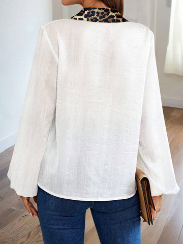 LUNE Urban Elegant Puff Sleeve Women Blouse