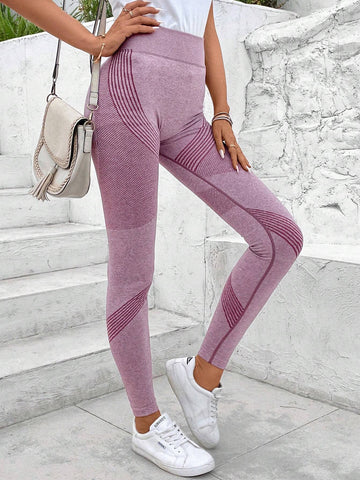 LUNE Women'S Stripe Pattern Leggings
