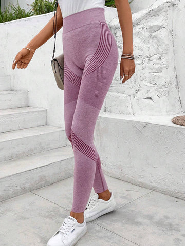 LUNE Women'S Stripe Pattern Leggings