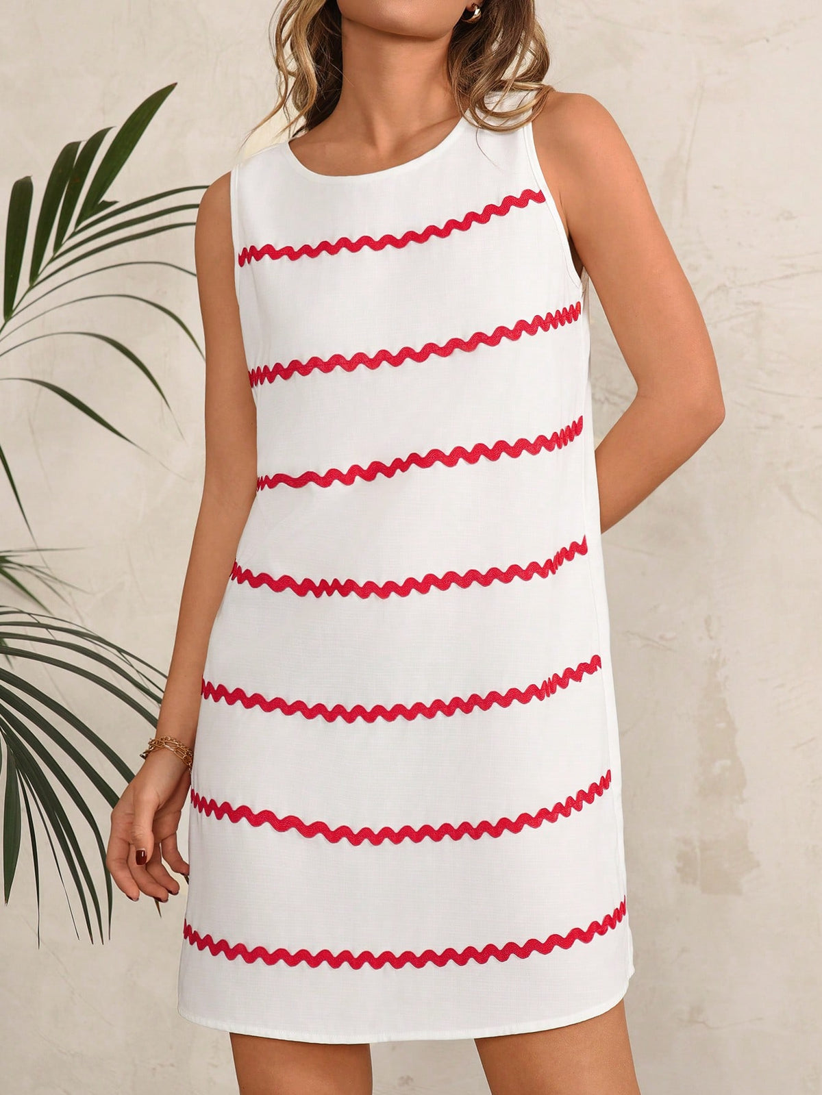 Women'S Striped Vest Dress