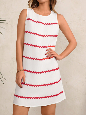 Women'S Striped Vest Dress