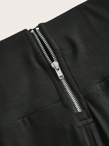 LUNE Women'S Zipper Closure Bodysuit Shorts