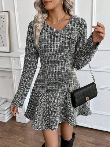 Women A-Line Long Sleeve Dress, New Style For Autumn