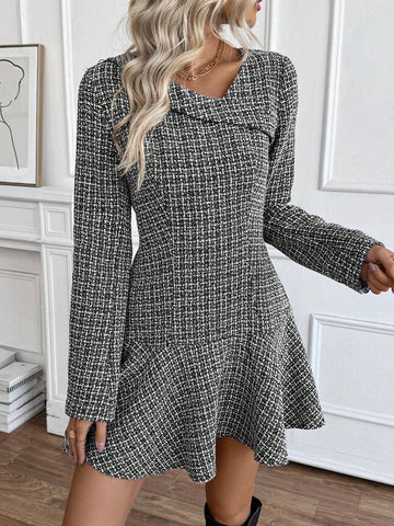 Women A-Line Long Sleeve Dress, New Style For Autumn