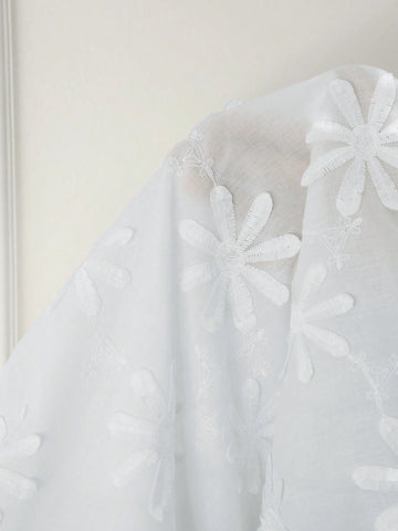 LUNE Women Blouses White Top White Lace Top