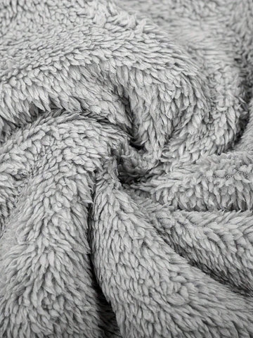 Women Casual Solid Color Fluffy Hooded Jumpsuit, Fall/Winter