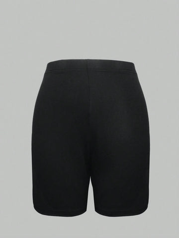 Women Fashionable Loose Cherry Printed Short Sleeve And Shorts Set