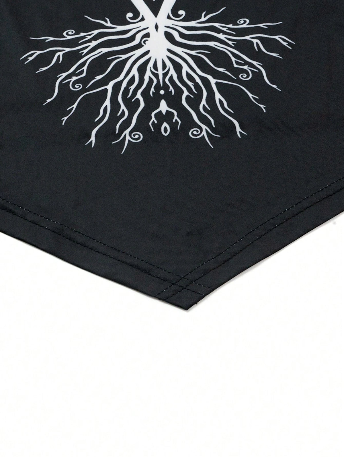 LUNE Women Life Tree Printed Irregular Hem Hooded Long Sleeve T-Shirt Spring Autumn