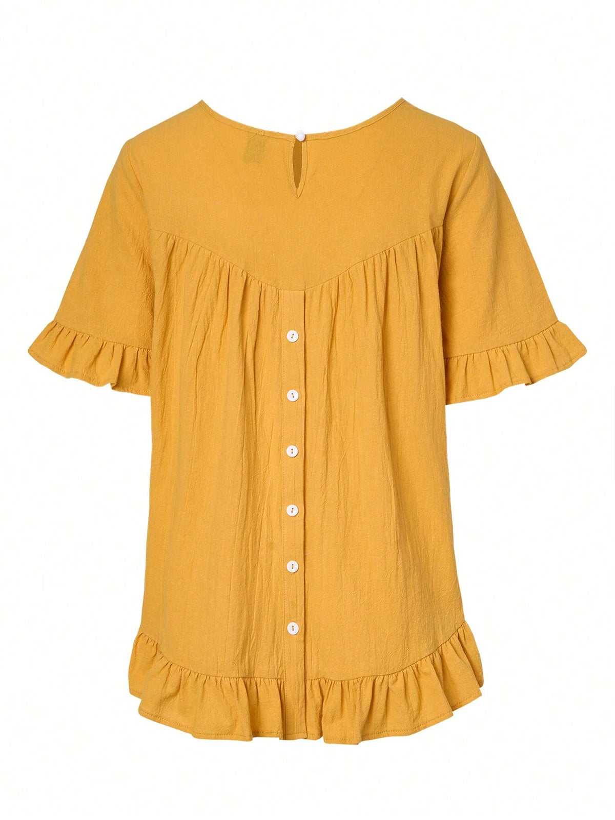 LUNE Women Solid Color Simple Daily Shirt