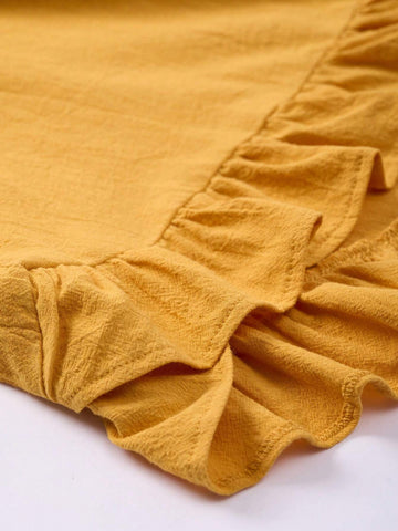 LUNE Women Solid Color Simple Daily Shirt