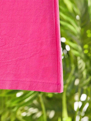 LUNE Women Summer Floral Print V-Neck Batwing Short Sleeve Loose Shirt