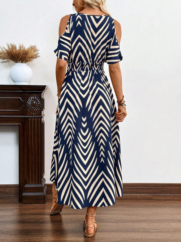 Women's A-Line Waist-Cinching Vacation Dress