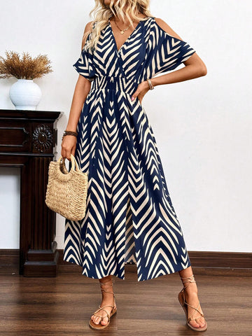 Women's A-Line Waist-Cinching Vacation Dress