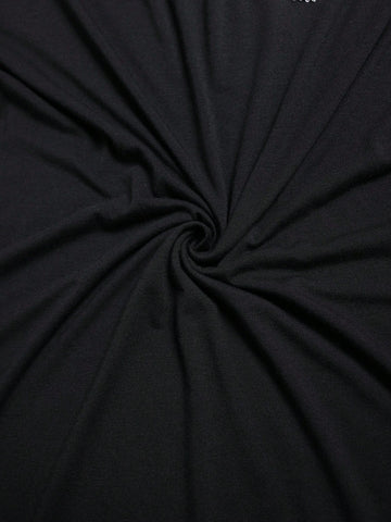 Women's Beaded Patchwork Round Neck Long Sleeve Short Dress, For Autumn