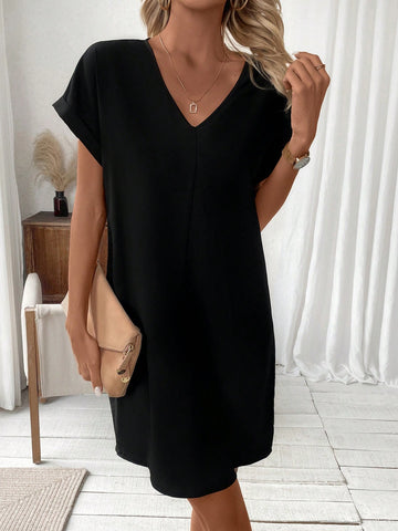 Women's Butterfly Cutout Batwing Sleeve Dress