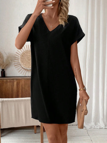 Women's Butterfly Cutout Batwing Sleeve Dress