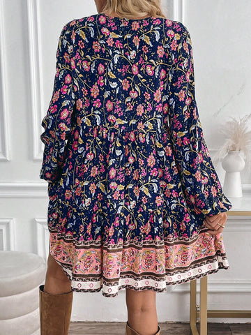 Women's Casual Print Mini Dress