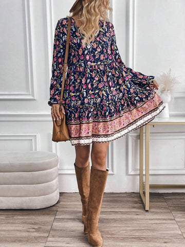 Women's Casual Print Mini Dress