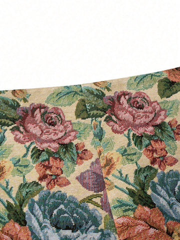 LUNE Women's Elegant Floral Jacquard Shorts, Summer