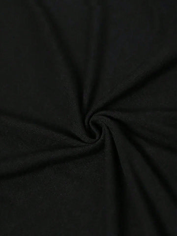 Women's Fashion Valentine's Day Rose Slogan Print Dress