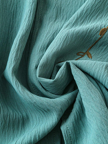 LUNE Women's Fashionable Flower Printed Long Sleeve Shirt