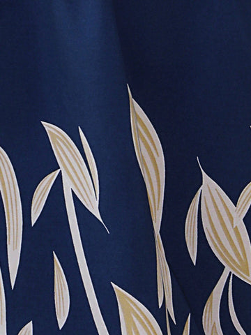 Women's Off Shoulder Plant Printed Dress