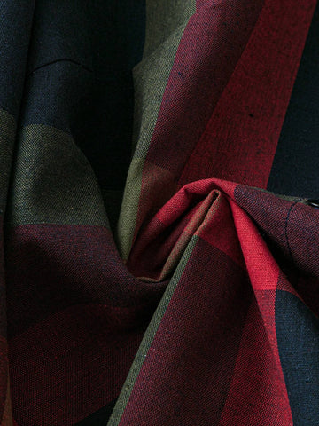 LUNE Women's Plaid Long Sleeve Single-Breasted Casual Shirt, Autumn