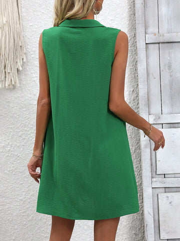 Women's Plain Sleeveless Dress