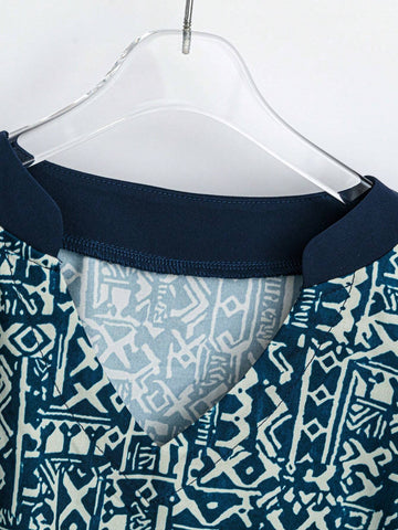 LUNE Women's Retro 3/4 Sleeve Long Blouse, Summer & Autumn