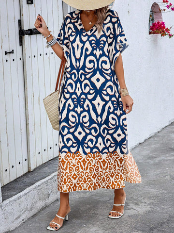 Women's Simple Daily Random Printed Dress