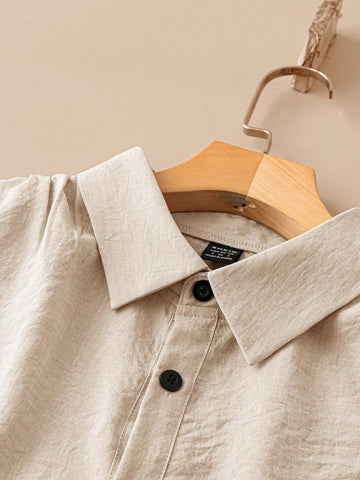 LUNE Women's Sleeveless Casual Summer Shirt With Single-Breasted Button