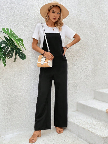 Women's Solid Color Cami Jumpsuit