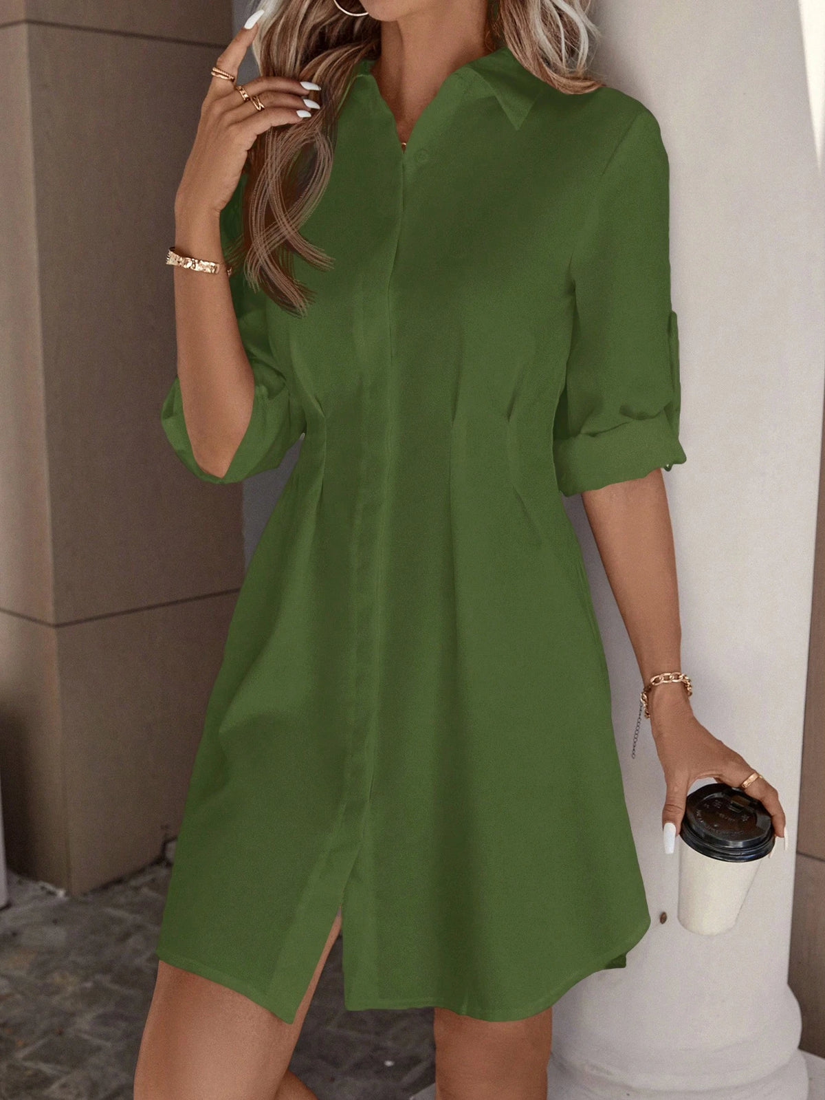 Women's Solid Color Simple Casual Everyday Dress