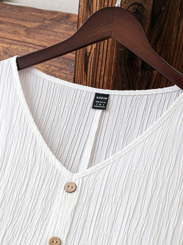 Women's Solid Color Simple Daily Short Sleeve Dress