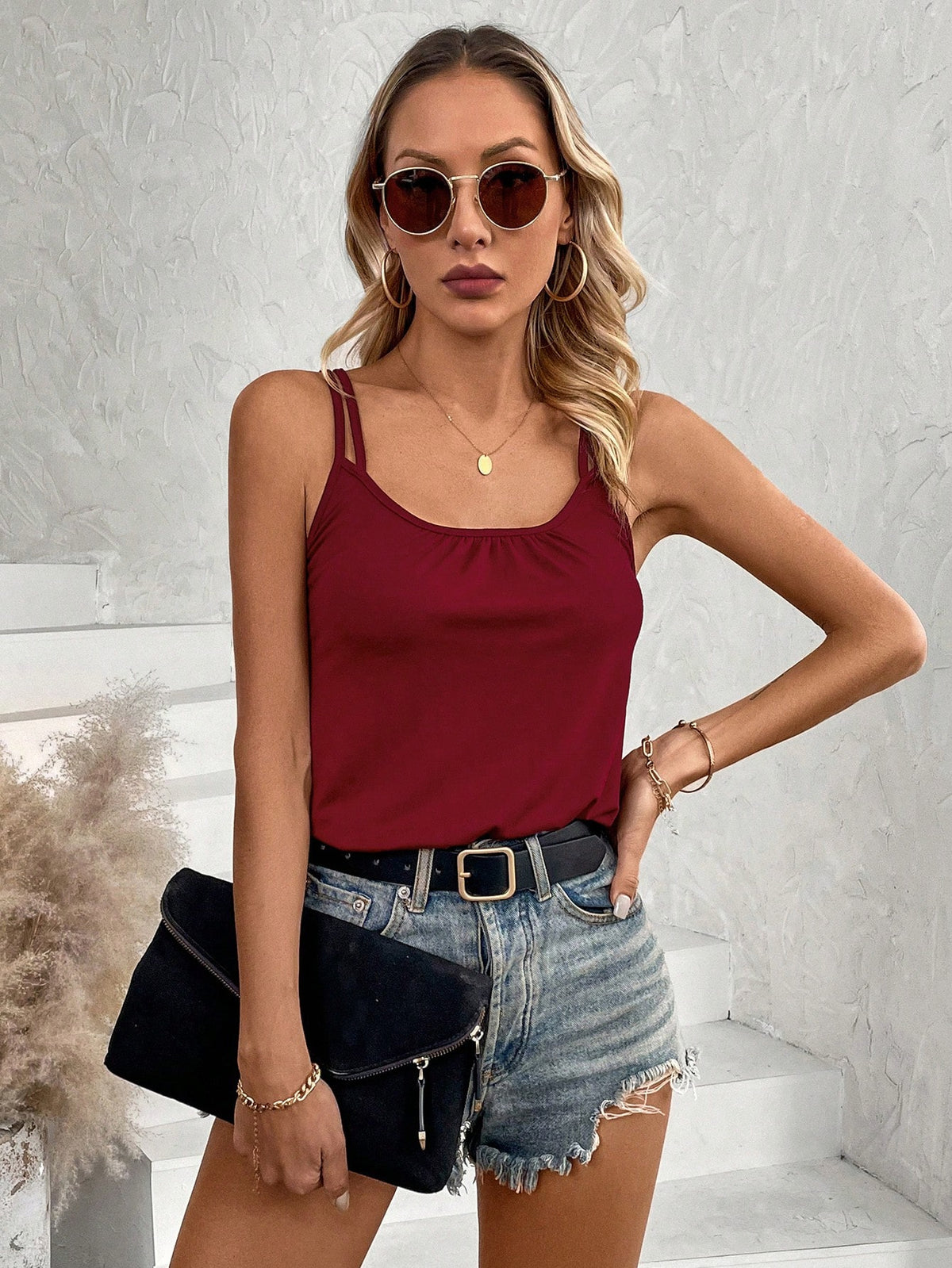 Women's Solid Color Sleeveless Bodysuit