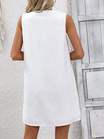 Women's Spliced Lace Sleeveless Dress