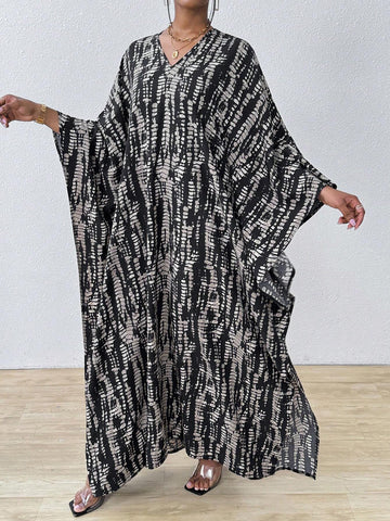 Women's Striped Printed Casual Summer Strapless Dress
