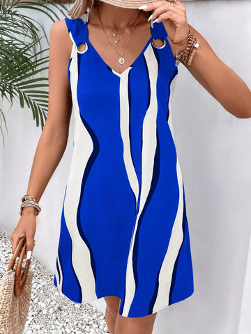 Women's Summer Holiday Print Casual Dress