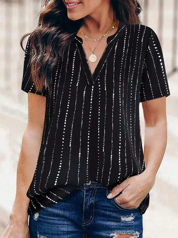 LUNE Women's Woven Printed Casual Shirt, Random Print